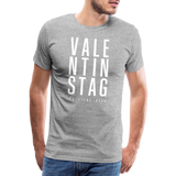 Valentinstag Männer Premium T-Shirt - Grau meliert