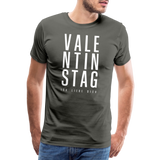 Valentinstag Männer Premium T-Shirt - Asphalt