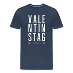 Valentinstag Männer Premium T-Shirt - Navy