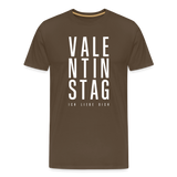 Valentinstag Männer Premium T-Shirt - Edelbraun