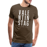 Valentinstag Männer Premium T-Shirt - Edelbraun