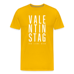 Valentinstag Männer Premium T-Shirt - Sonnengelb