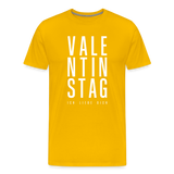 Valentinstag Männer Premium T-Shirt - Sonnengelb