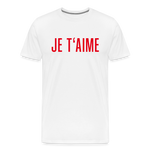 JE T´AIME Männer Premium T-Shirt - weiß