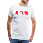 JE T´AIME Männer Premium T-Shirt - weiß