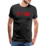 JE T´AIME Männer Premium T-Shirt - Schwarz