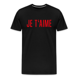 JE T´AIME Männer Premium T-Shirt - Schwarz