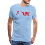 JE T´AIME Männer Premium T-Shirt - Sky