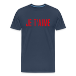 JE T´AIME Männer Premium T-Shirt - Navy