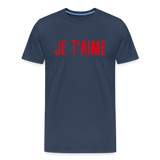 JE T´AIME Männer Premium T-Shirt - Navy