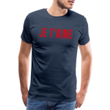 JE T´AIME Männer Premium T-Shirt - Navy