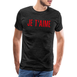 JE T´AIME Männer Premium T-Shirt - Anthrazit