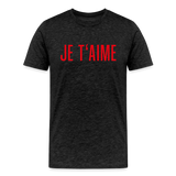 JE T´AIME Männer Premium T-Shirt - Anthrazit