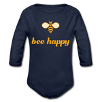 Bee Happy Baby Bio-Langarm-Body - Dunkelnavy