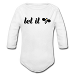 Let It Bee Baby Bio-Langarm-Body - Weiß