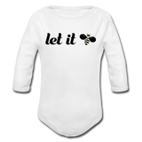 Let It Bee Baby Bio-Langarm-Body - Weiß