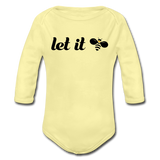 Let It Bee Baby Bio-Langarm-Body - Hellgelb