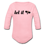 Let It Bee Baby Bio-Langarm-Body - Hellrosa