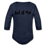 Let It Bee Baby Bio-Langarm-Body - Dunkelnavy