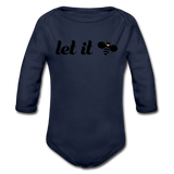 Let It Bee Baby Bio-Langarm-Body - Dunkelnavy