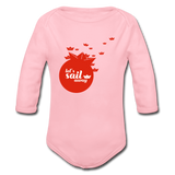 Let´s Sail Away Baby Bio-Langarm-Body - Hellrosa