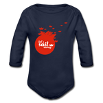 Let´s Sail Away Baby Bio-Langarm-Body - Dunkelnavy