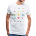 Let It Bee Männer Premium T-Shirt - Weiß