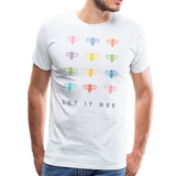 Let It Bee Männer Premium T-Shirt - Weiß