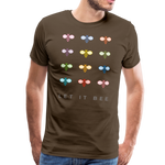 Let It Bee Männer Premium T-Shirt - Edelbraun