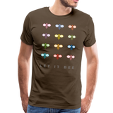 Let It Bee Männer Premium T-Shirt - Edelbraun