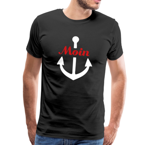 Moin Männer Premium T-Shirt - Schwarz