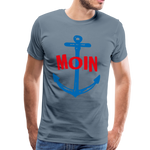 Moin Männer Premium T-Shirt - Blaugrau