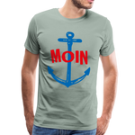 Moin Männer Premium T-Shirt - Graugrün