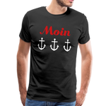 Moin Männer Premium T-Shirt - Schwarz