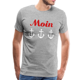 Moin Männer Premium T-Shirt - Grau meliert