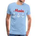 Moin Männer Premium T-Shirt - Sky