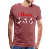 Moin Männer Premium T-Shirt - washed Burgundy