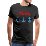 Moin Männer Premium T-Shirt - Schwarz