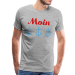 Moin Männer Premium T-Shirt - Grau meliert