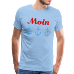 Moin Männer Premium T-Shirt - Sky