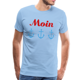 Moin Männer Premium T-Shirt - Sky