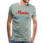 Moin Männer Premium T-Shirt - Graugrün