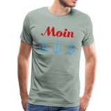 Moin Männer Premium T-Shirt - Graugrün