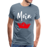 Moin Männer Premium T-Shirt - Blaugrau