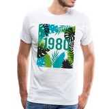 1980 Männer Premium T-Shirt - Weiß