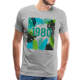 1980 Männer Premium T-Shirt - Grau meliert