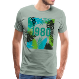 1980 Männer Premium T-Shirt - Graugrün