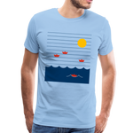 Meer Männer Premium T-Shirt - Sky