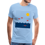 Meer Männer Premium T-Shirt - Sky