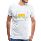 1990 Männer Premium T-Shirt - Weiß